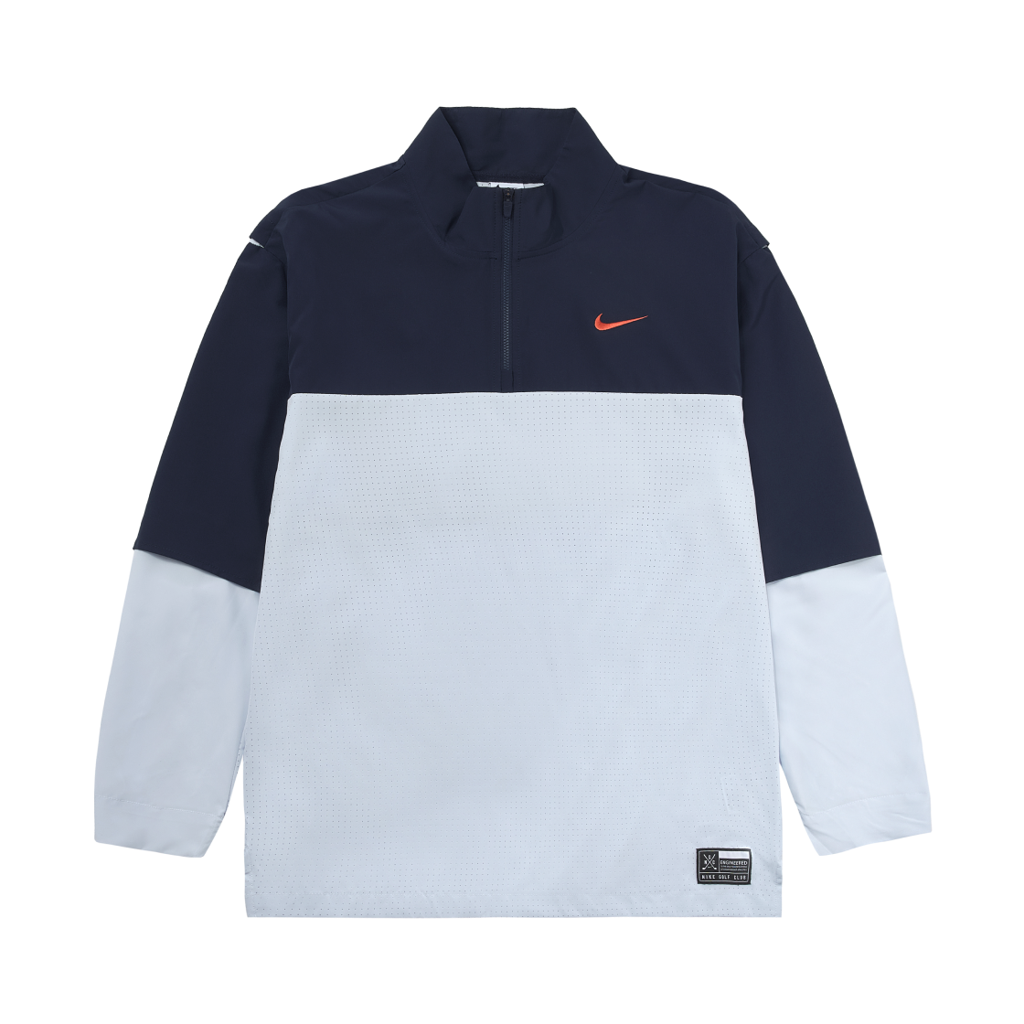 나이키 골프 클럽 드라이핏 하프 집 자켓 옵시디언 풋볼 그레이 - 아시아(Nike Golf Club Dri-Fit Half Zip Jacket Obsidian Football Grey - Asia)