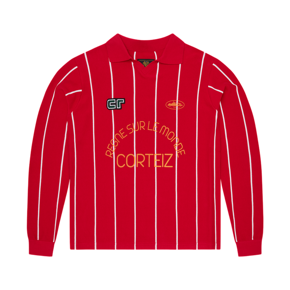 코르테이즈 몬드 니트 롱슬리브 저지 레드(Corteiz Monde Knit L/S Jersey Red) - 1