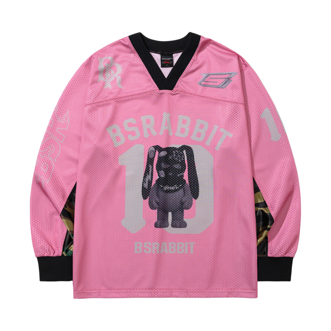 BSR2526FWBD095 Bsrabbit Trippy Gang Mesh Jersey Pink