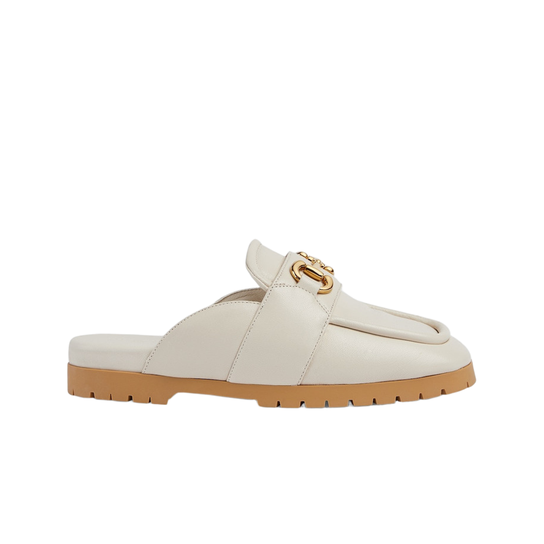 771096-AACAI-9522 (W) Gucci Horsebit Mule Off White