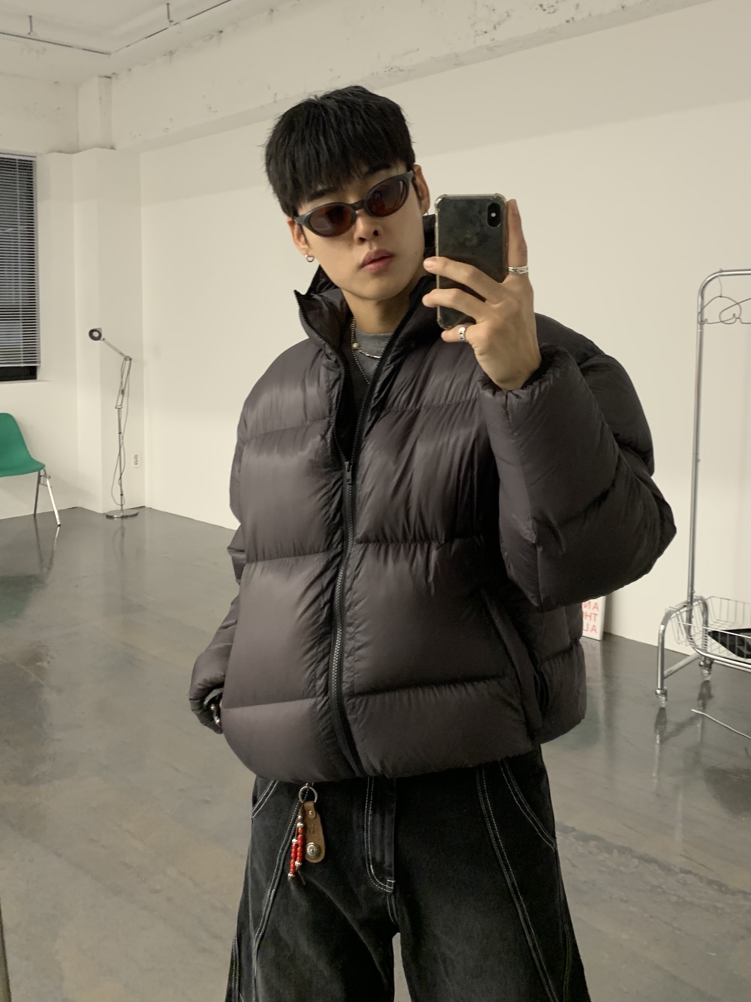 Oakley Eye Jacket Redux Latitude Collection Matte Olive Ink Frame Prizm Bronze Lenses High Bridge Fit 착용 스타일 - 3