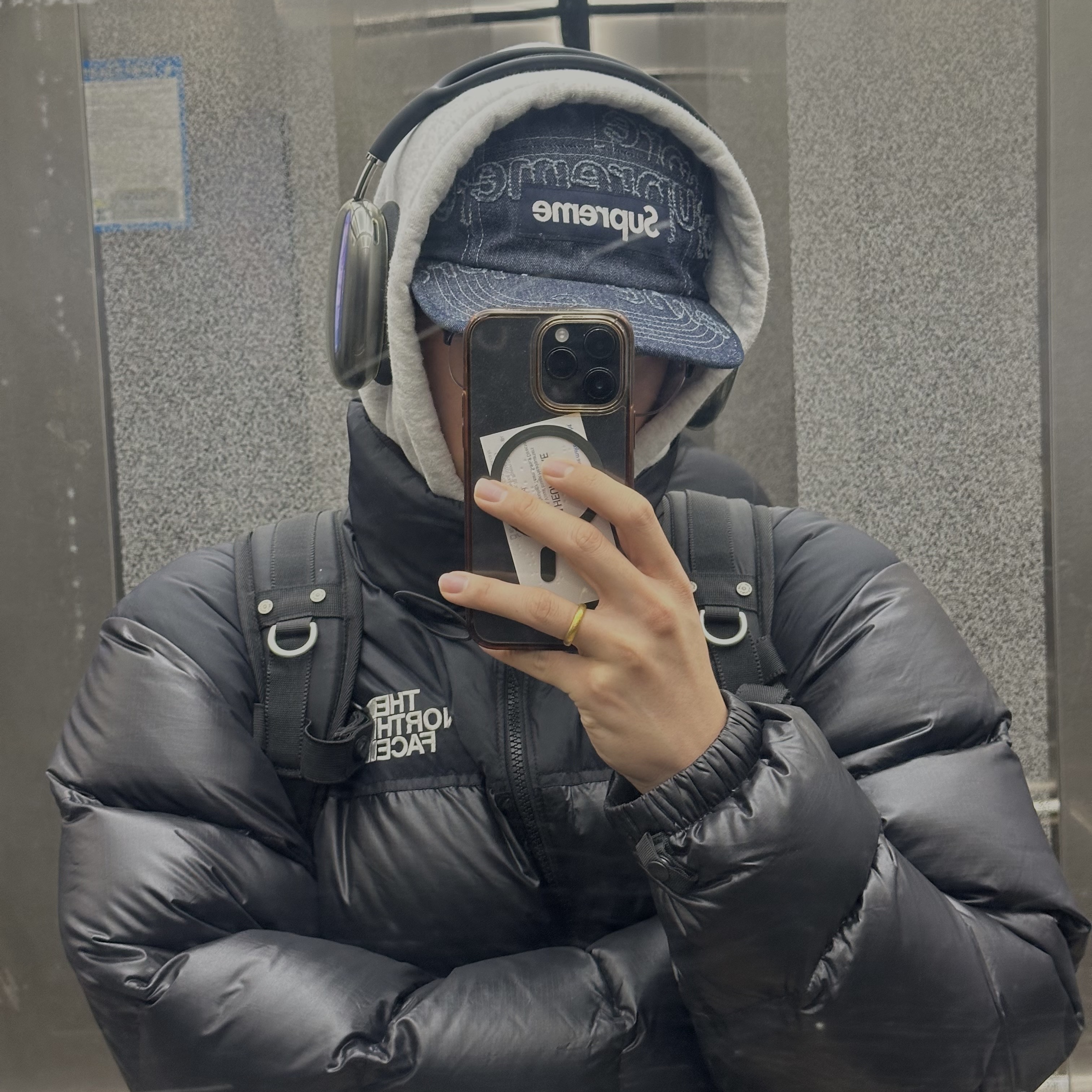 Supreme Lasered Denim Camp Cap Navy - 24FW, Apple AirPods Max Lightning Space Gray (Korean Ver.) 착용 스타일