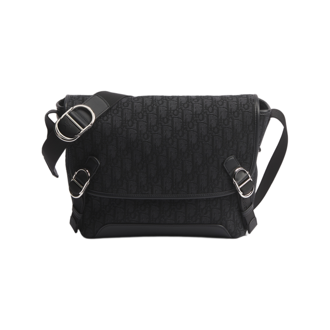 디올 제트 플랩 스몰 메신저 백 디올 오블리크 자카드 블랙(Dior Jet Flap Small Messenger Bag Dior Oblique Jacquard Black) - 1