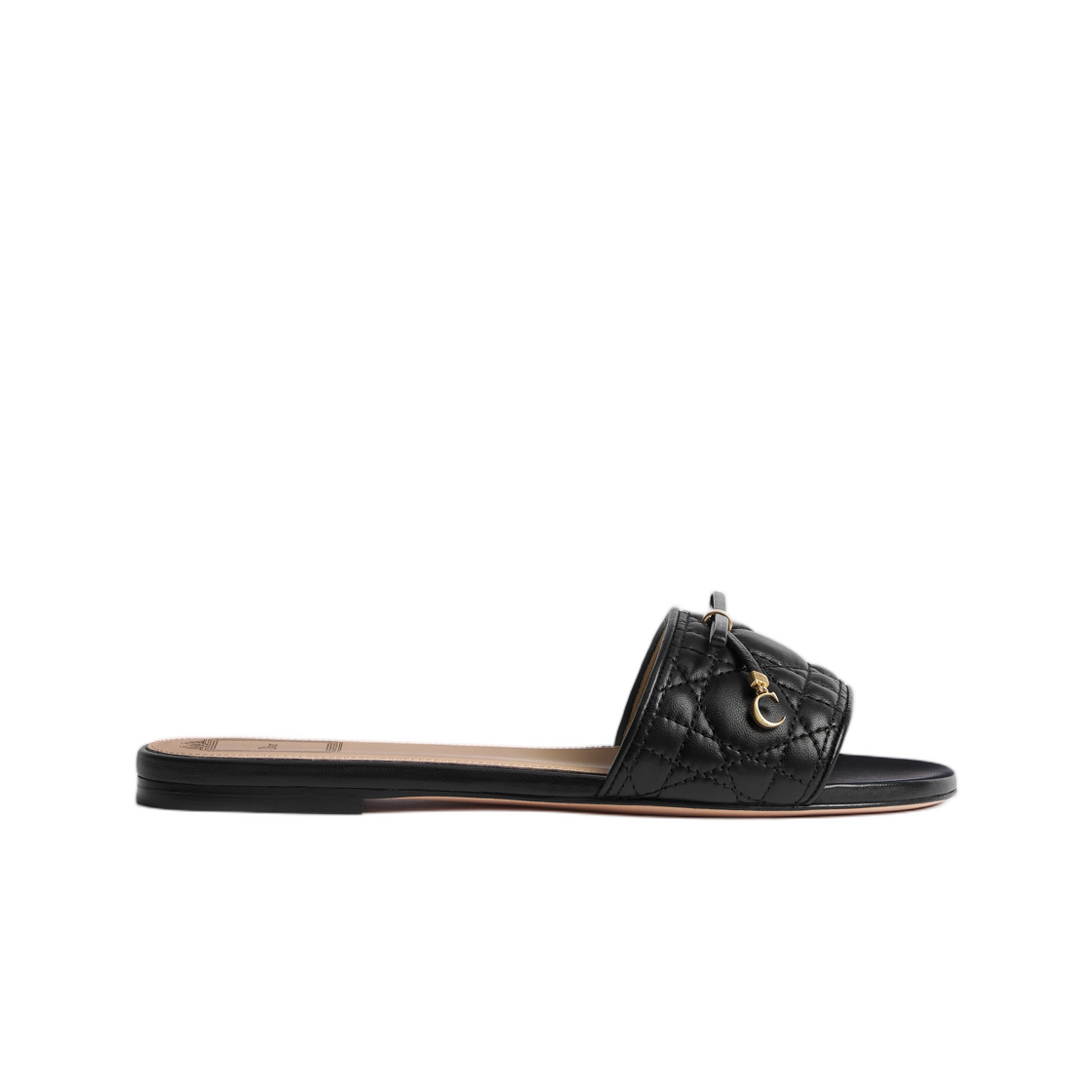 KCO545CQL-S900 (W) Dior Cannage Mule Quilted Cannage Lambskin Black