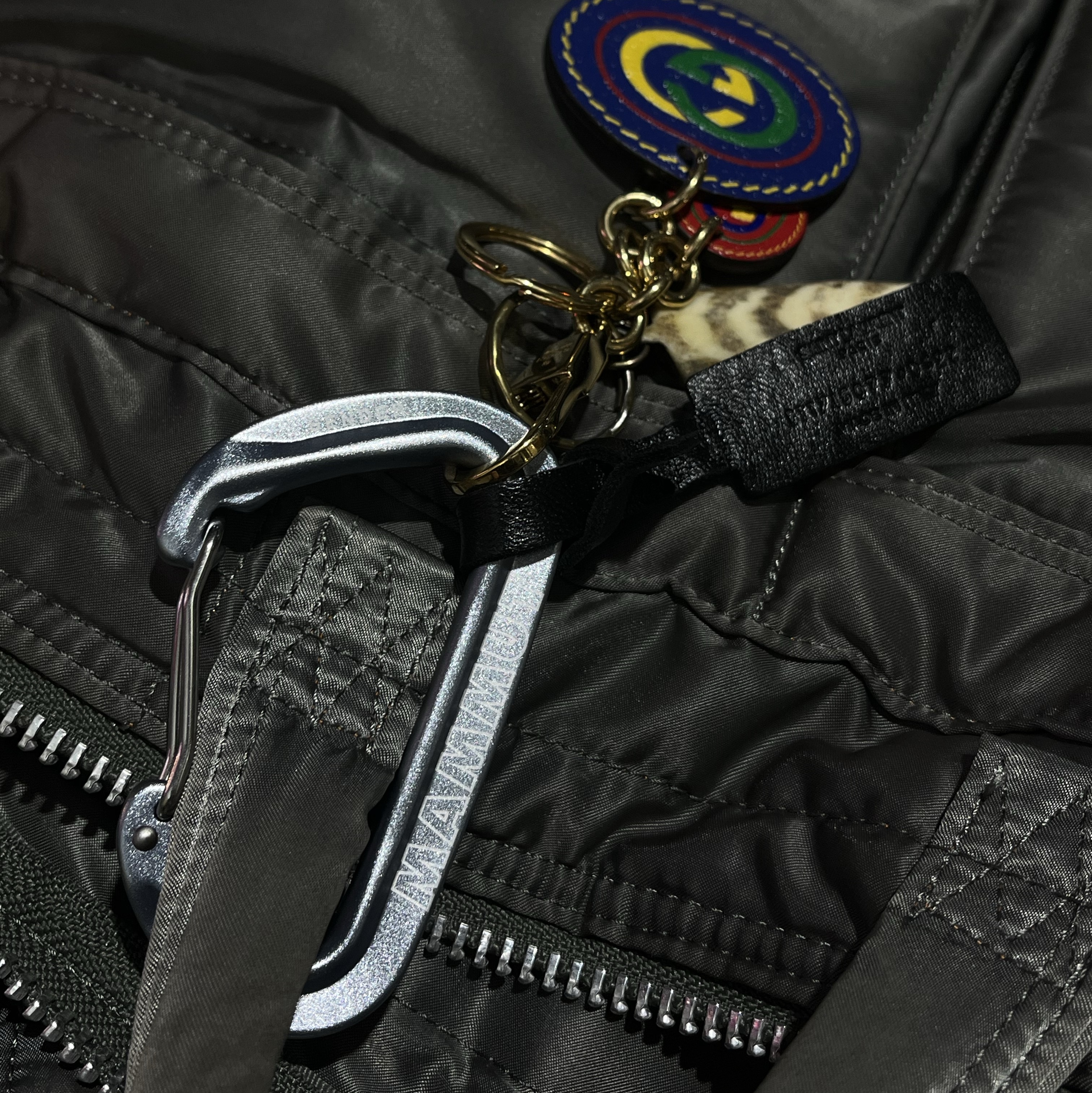 MAMMUT Sender Wire Carabiner Grey 착용 스타일
