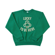 Collect Pieces Three Leaves Clover Sweatshirts Green