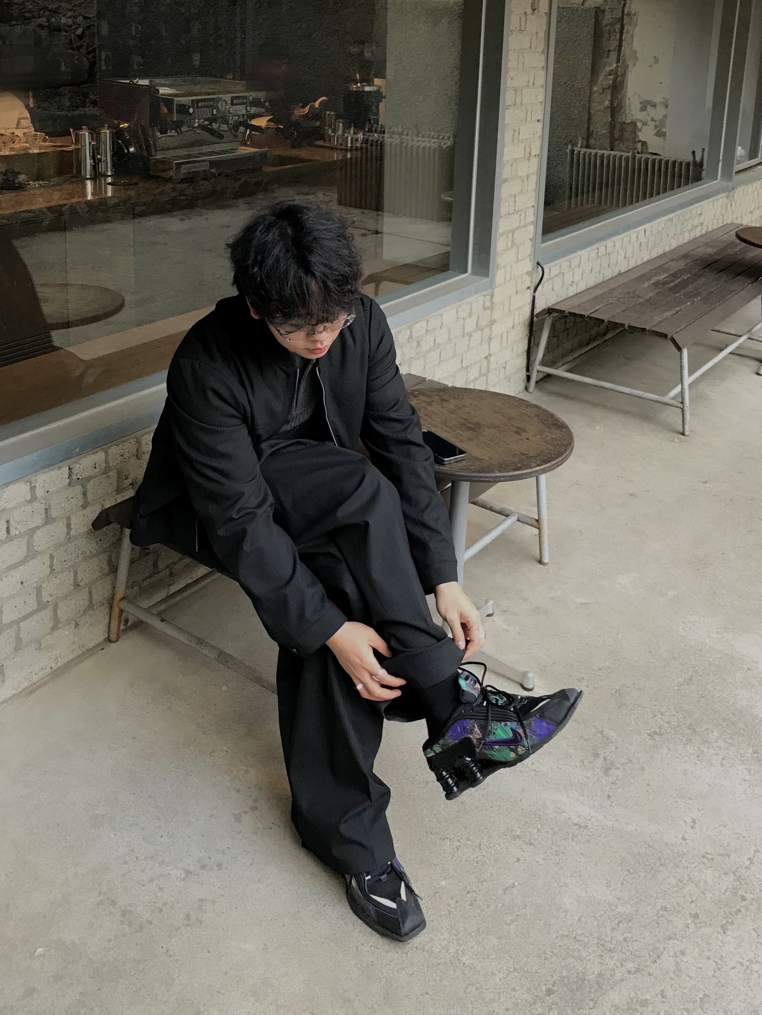 Nike x Martine Rose Shox MR4 Black Multi, Undermycar Mu.Ac.13 - 925 Silver Ring 착용 스타일 - 2