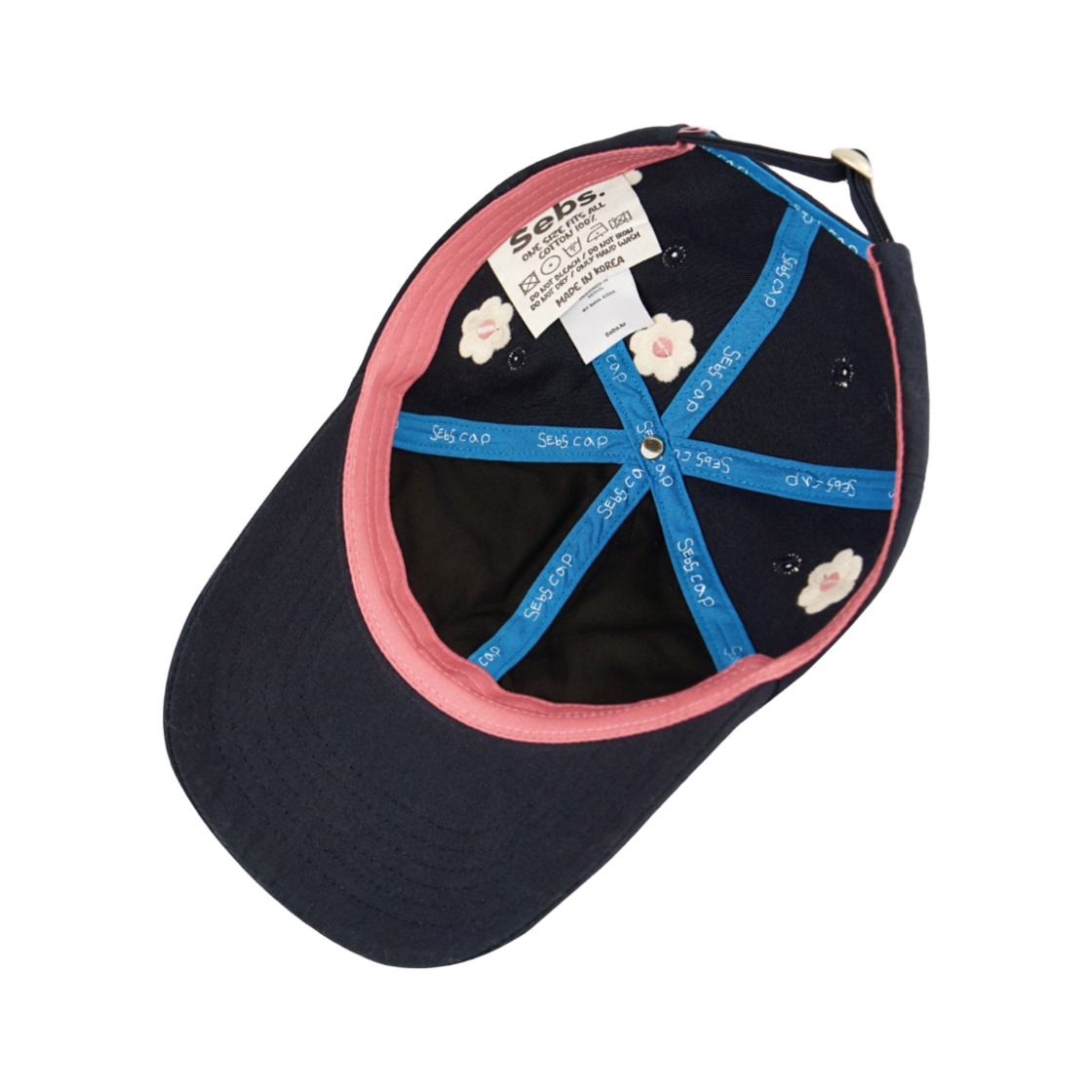 [KREAM 단독] 셉스 x 닉기어 플라워 네이비 볼캡([KREAM 단독] Sebs. X Nick Gear Flower Navy Ball Cap) - 5