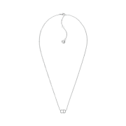 (W) Dior Clair D Lune Necklace Silver Finish Metal White Crystals