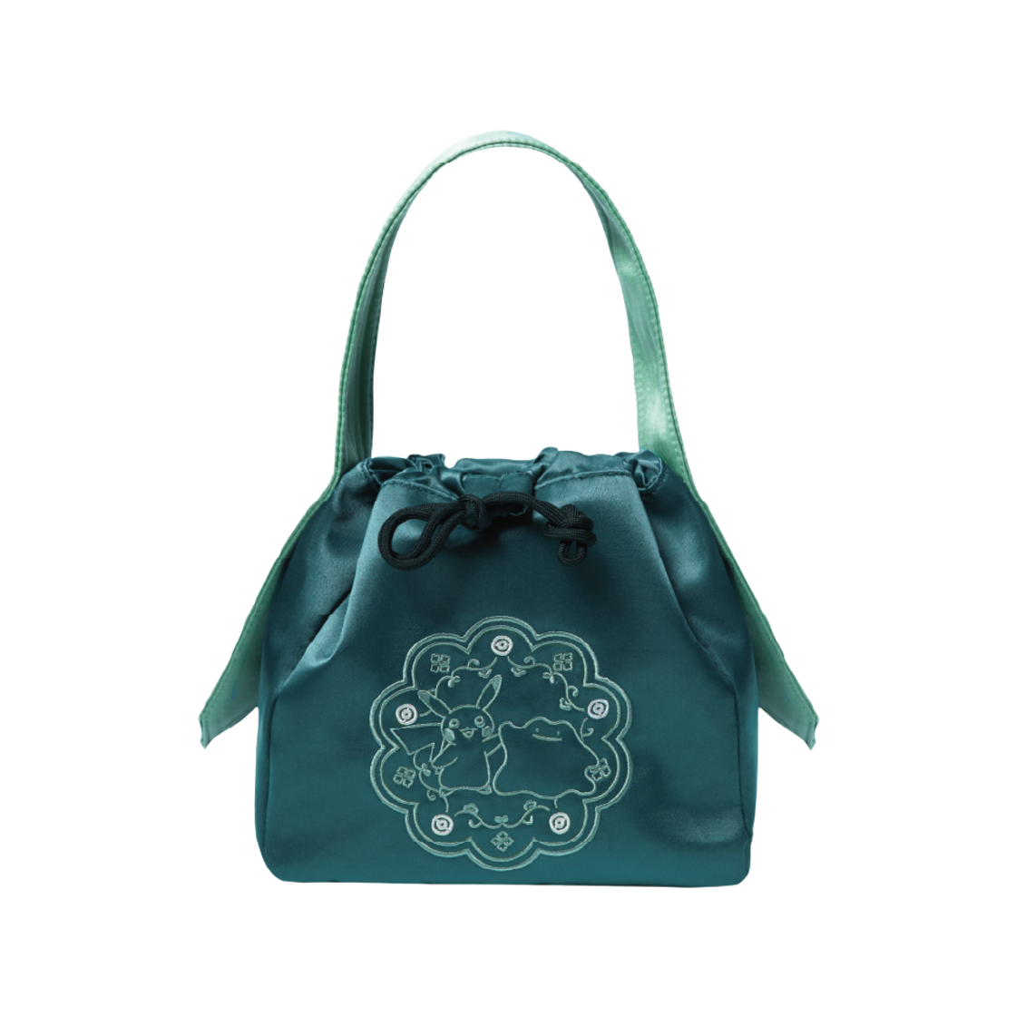 포켓몬 스토어 전통 에디션 복조리 파우치 그린(Pokemon Store Korean Traditional Edition Drawstring Pouch Green)