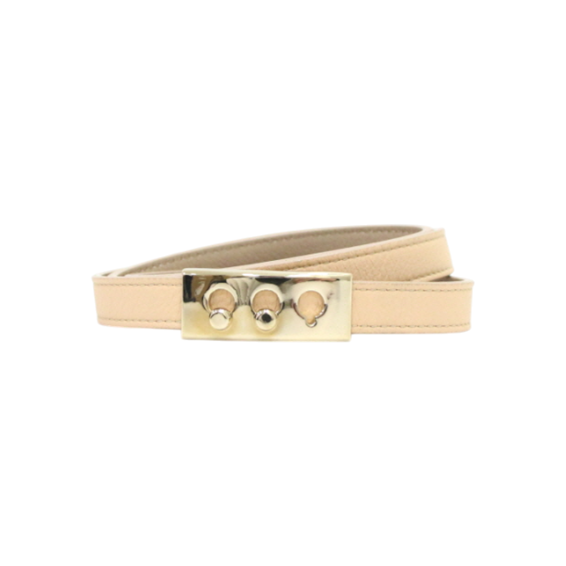 델보 베이지 레더 탕페트 더블스트랩 팔찌aa60597(Delvaux Beige Leather Tanguy Double Strap Bracelet)