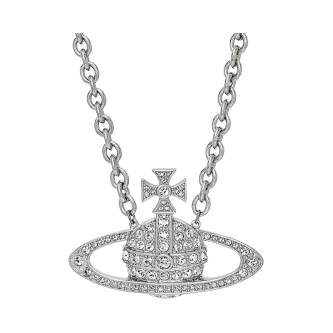 63010098-P116 Vivienne Westwood Bas Relief Necklace Silver