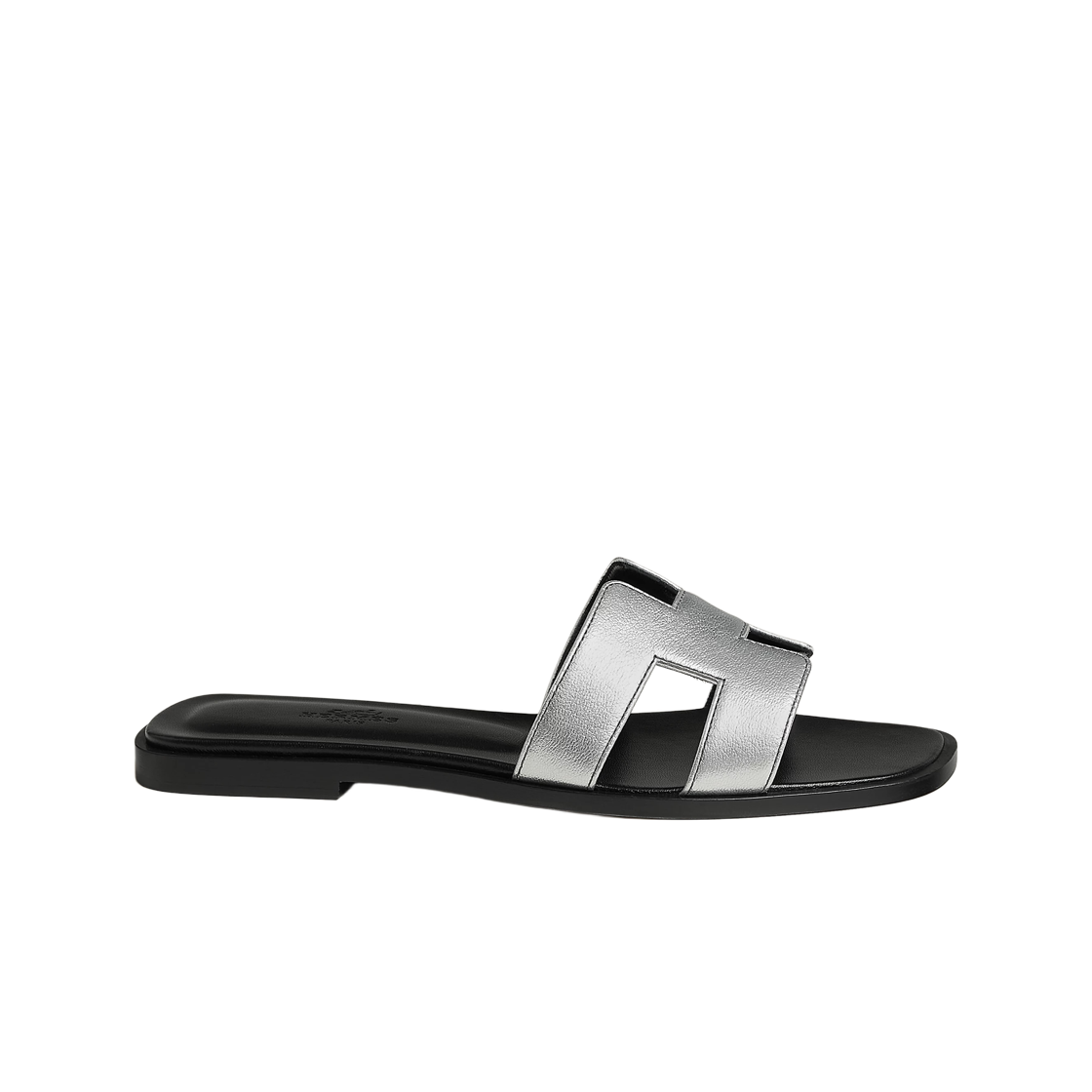(W) 에르메스 오란 샌들 고트스킨 & 그리 아젠트((W) Hermes Oran Sandal Goatskin & Gris Argente) - 1