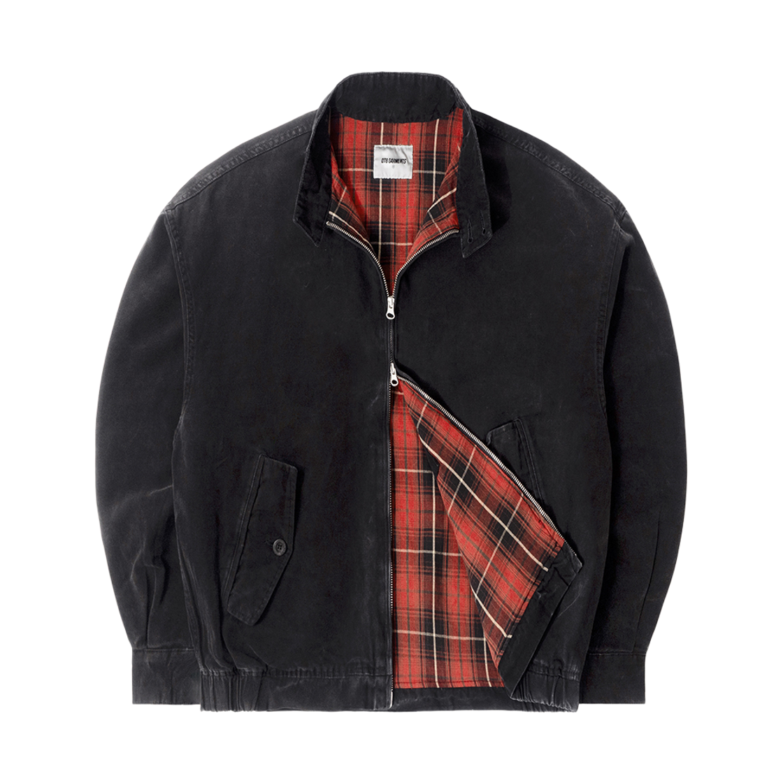 큐티에잇 가먼츠 워시드 옥스포드 해링턴 자켓 블랙