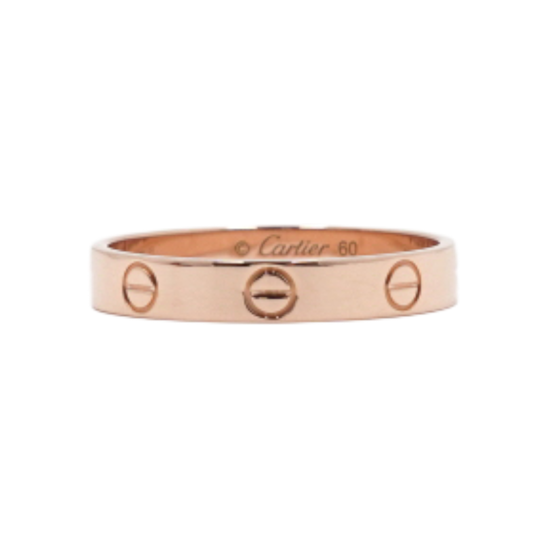 ITU5K5E29QLF Cartier B40852 18K Rose Gold Small Love Ring - Size 20