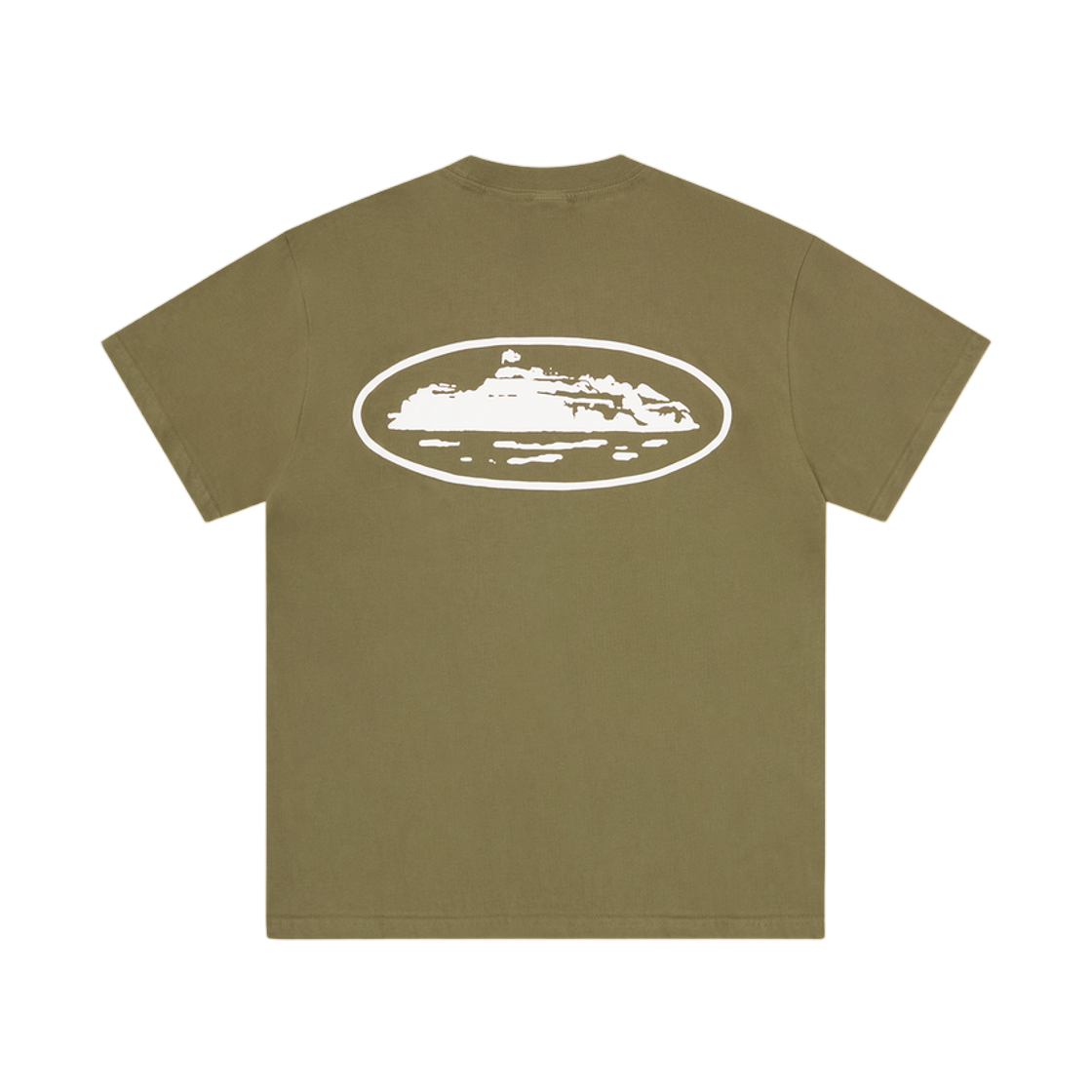 코르테이즈 아일랜드 퍼프 프린트 티셔츠 올리브(Corteiz Island Puff Print T-Shirt Olive) - 2