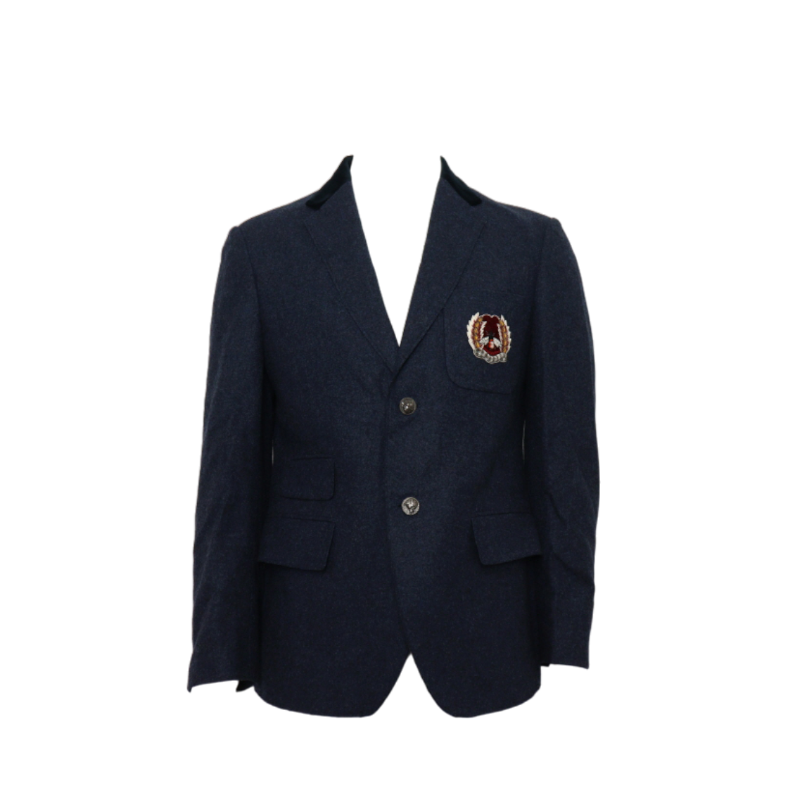 IT25IDBTB296 Gucci 488289 Embroidered Wool Blend Single Men's Blazer