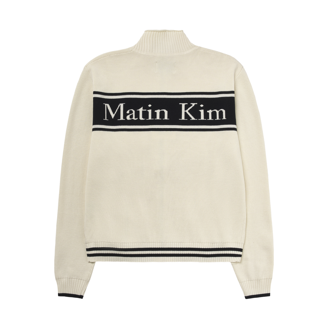 마뗑킴 스펠 포인트 스트라이프 가디건 아이보리(Matin Kim Spell Point Stripe Knit Cardigan Ivory)