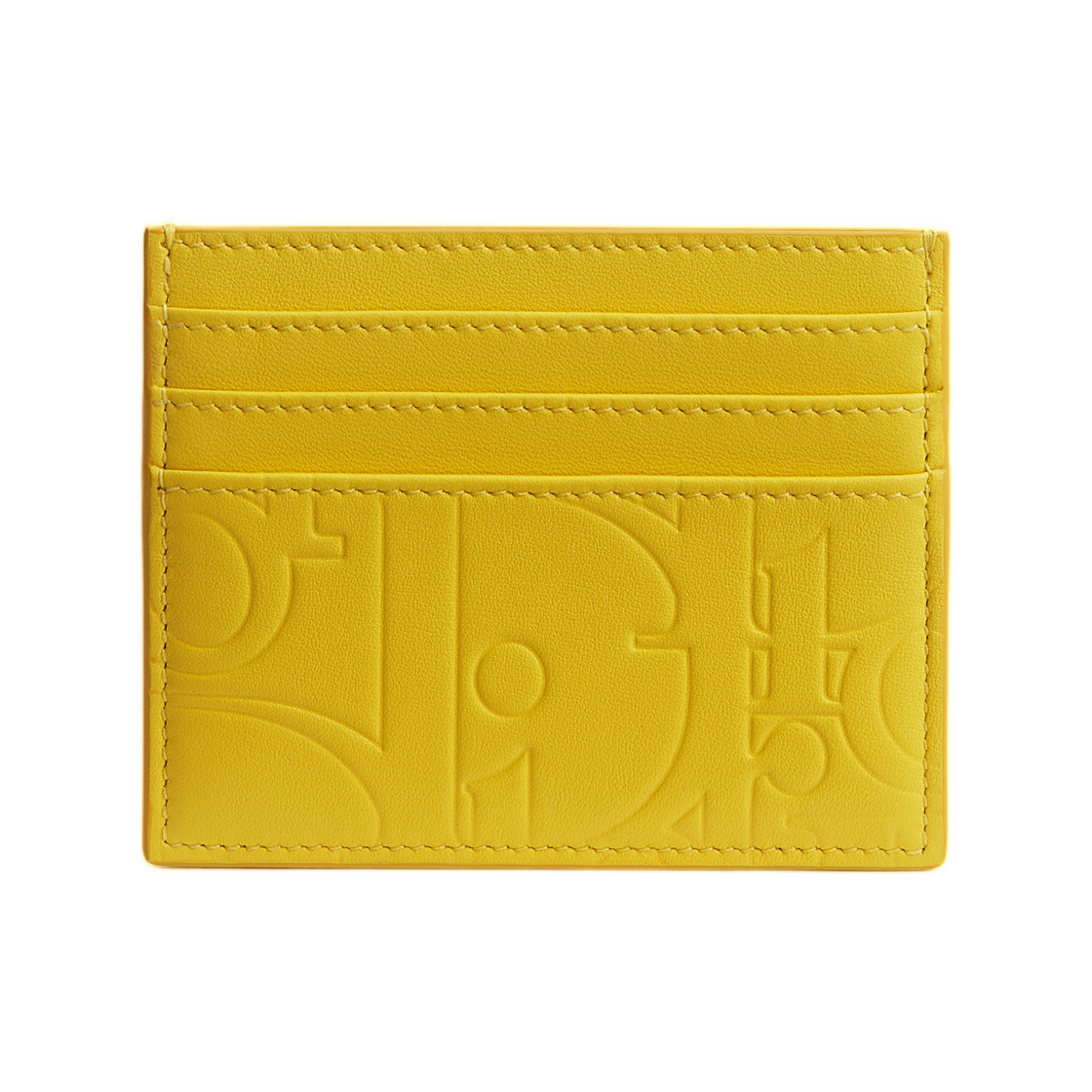 2ESCH135GVM-H225 Dior Card Holder Dior Gravity Smooth Leather Yellow