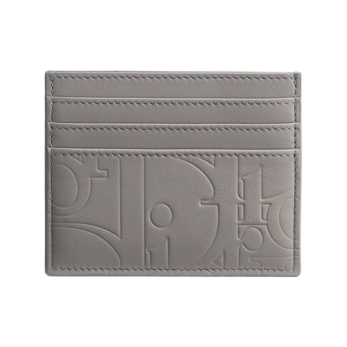 2ESCH135GVM-H00G Dior Card Holder Dior Gravity Smooth Leather Trianon Gray