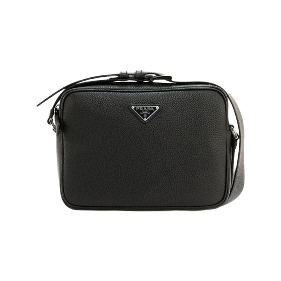 2VH189-2BBE-F0002 Prada Leather Shoulder Bag Black