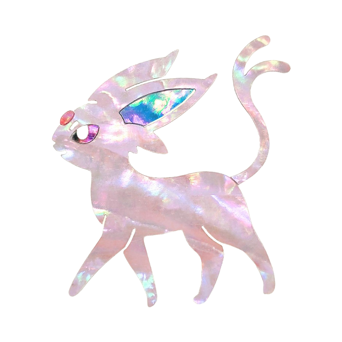 포켓몬 스토어 전통 에디션 자개 스티커 에브이(Pokemon Store Korean Traditional Edition Mother Pearl Sticker Espeon)