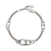 Dior CD Icon Slim Chain Link Bracelet Silver Finish Brass Silver