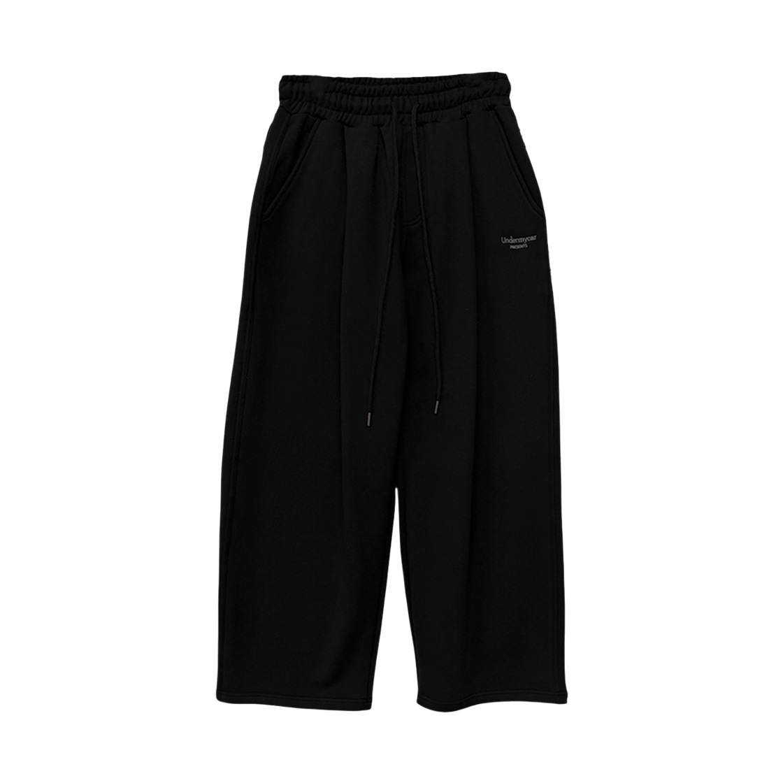 언더마이카 무.161 클래식 로고 레귤러 핏 스웻팬츠 블랙