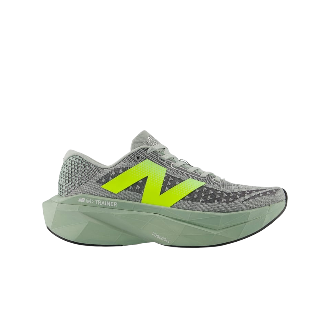 뉴발란스 퓨어셀 슈퍼컴프 트레이너 v3 모자이크 그린 론 스타 그레이 - D 스탠다드(New Balance FuelCell Supercomp Trainer v3 Mosaic Green Lone Star Grey - D Standard) - 1