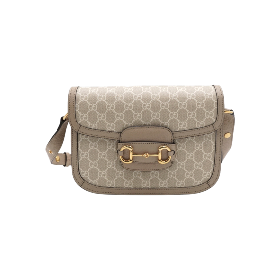구찌 602204 GG수프림 캔버스 1955 홀스빗 숄더백 겸 크로스백aa60590(Gucci 1955 Horsebit GG Supreme Canvas Shoulder and Crossbody Bag) - 1