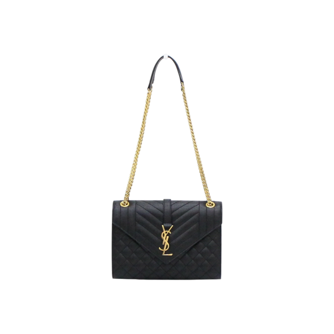 IT2EIH2LR32M Saint Laurent Medium Mixed Matelasse Envelope Bag with Gold Chain