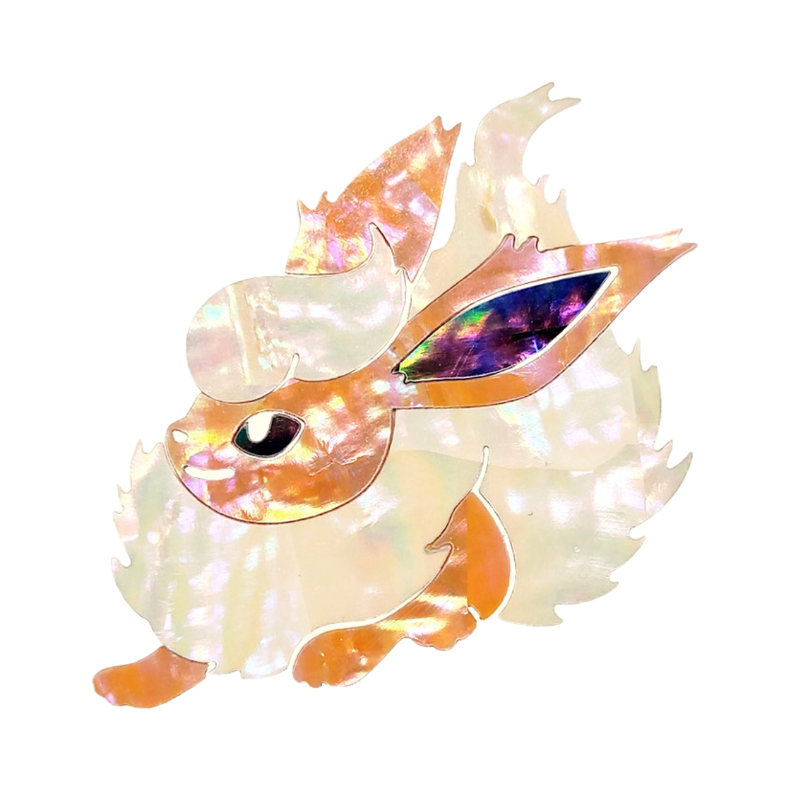 포켓몬 스토어 전통 에디션 자개 스티커 부스터(Pokemon Store Korean Traditional Edition Mother Pearl Sticker Flareon)
