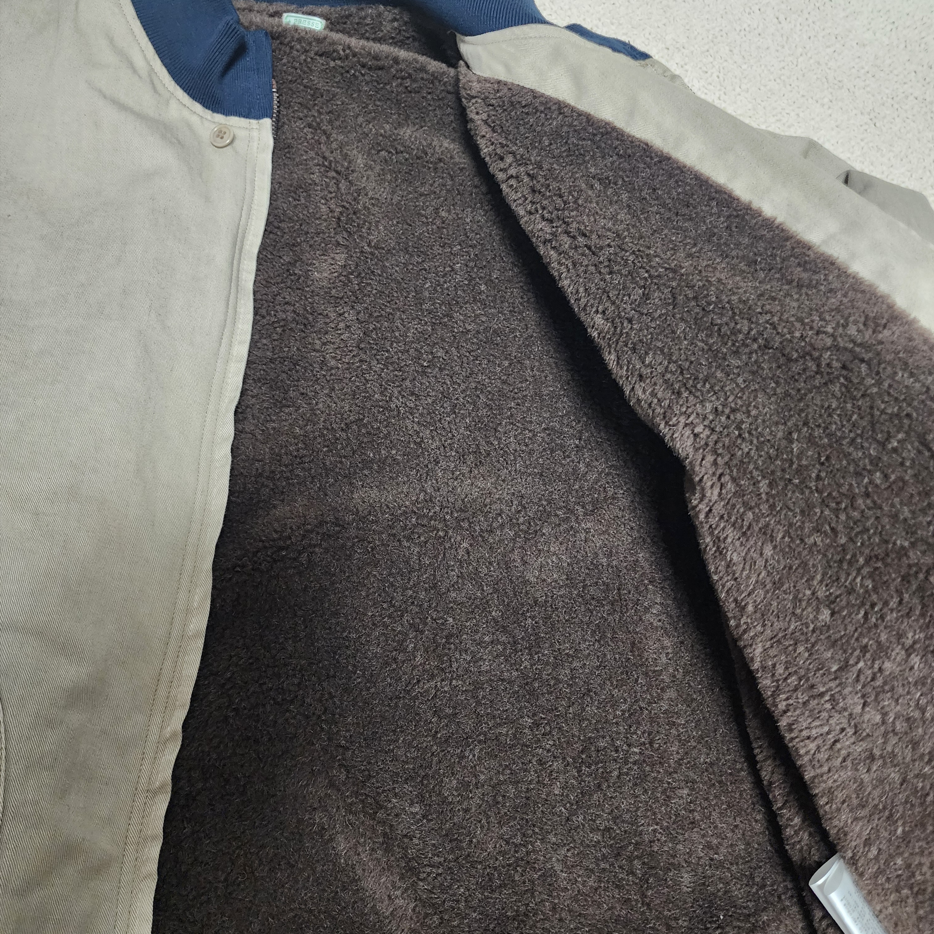 A.Presse Vintage WW2 US Navy Deck Hooded Jacket Beige - 26SS 착용 스타일 - 4