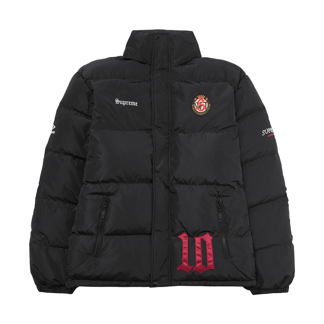 슈프림 x 엄브로 다운 퍼퍼 자켓 블랙 - 25FW(Supreme x Umbro Down Puffer Jacket Black - 25FW)