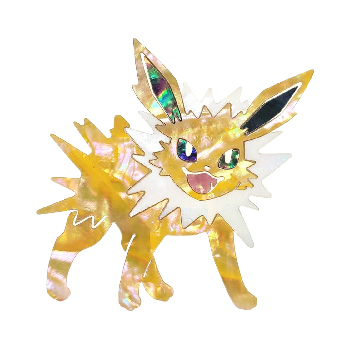 포켓몬 스토어 전통 에디션 자개 스티커 쥬피썬더(Pokemon Store Korean Traditional Edition Mother Pearl Sticker Jolteon) - 1