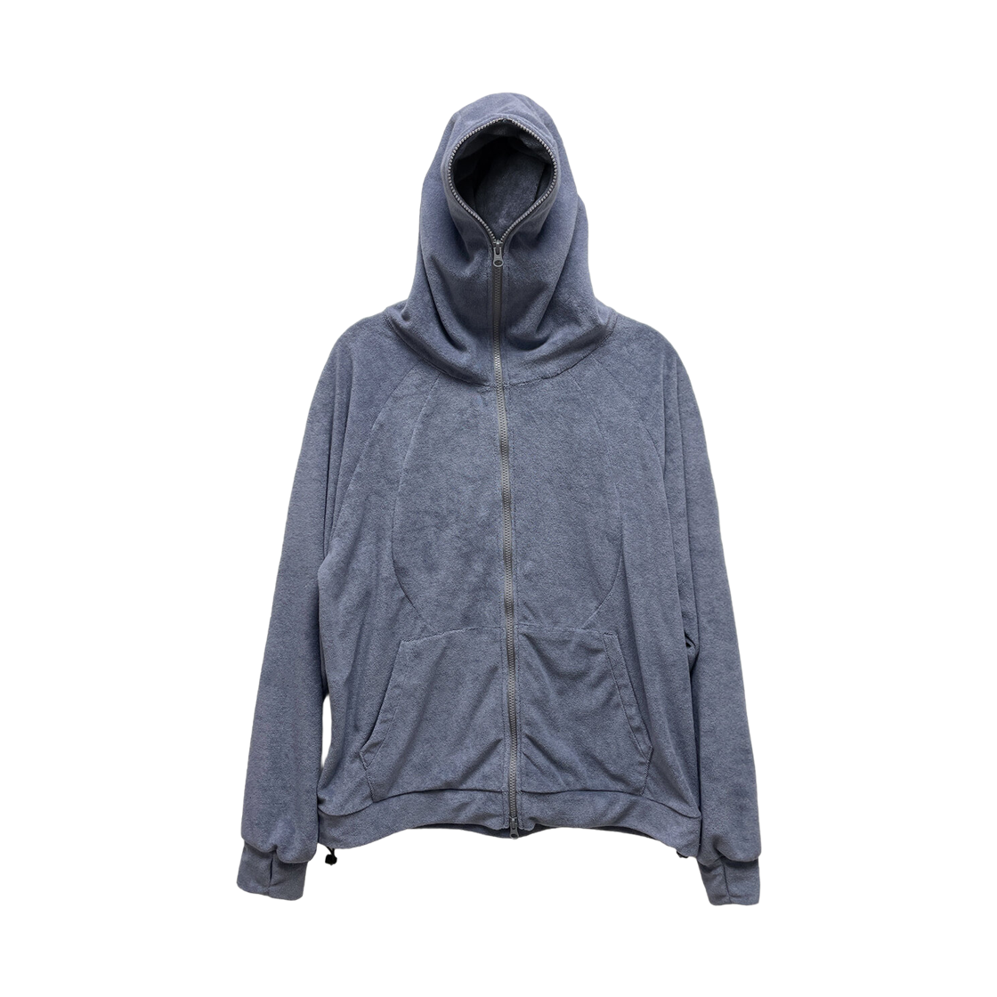 키아세 타월 풀 집업 후드 더스트 블루(Kiiace Towel Full-zip Hoodie Dust Blue)