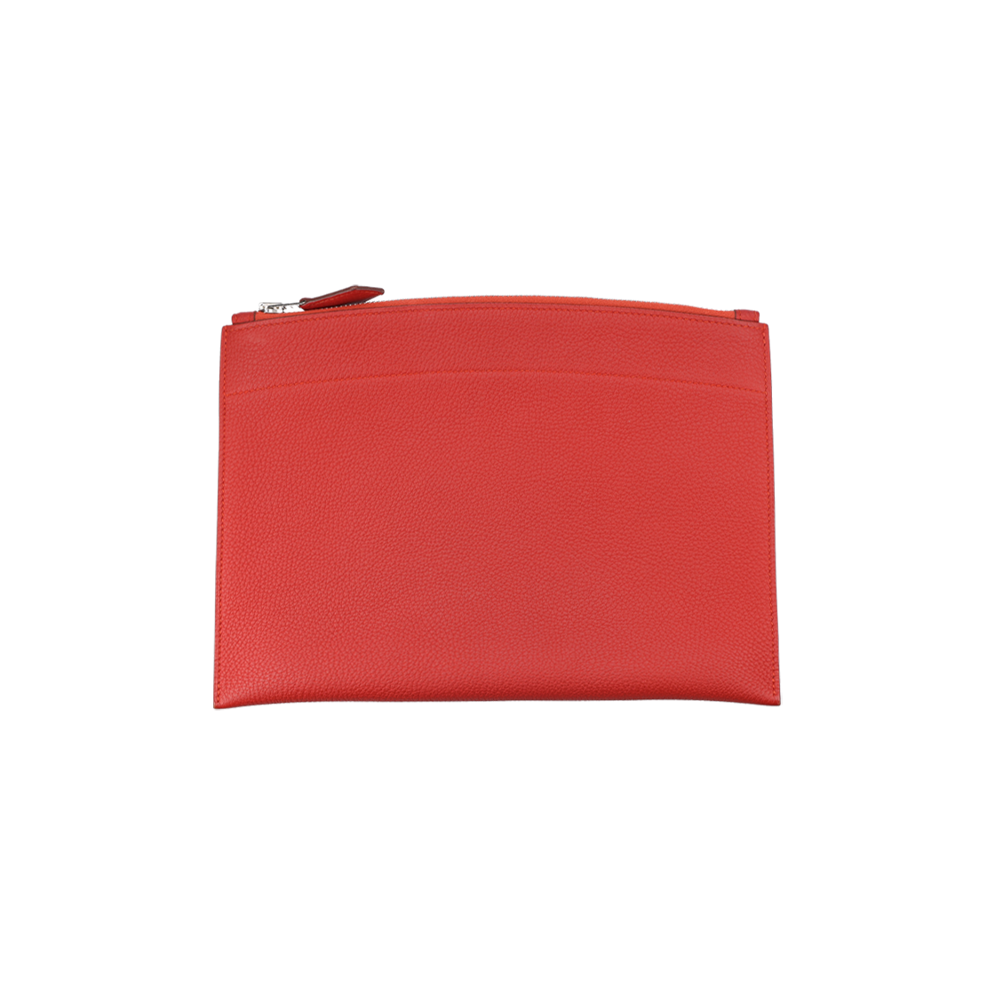 ITKOEJI2EPOM Hermes Bazaar Clutch in Rouge Grenat with T Engraving