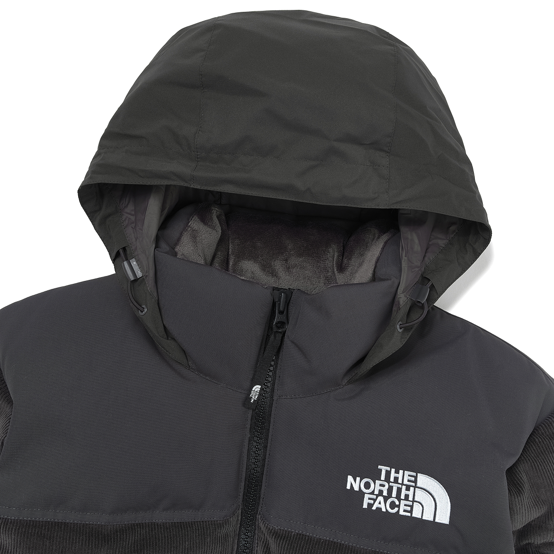노스페이스 화이트 라벨 코듀로이 눕시 다운 자켓 차콜(The North Face White Label Corduroy Nuptse Down Jacket Charcoal) - 3