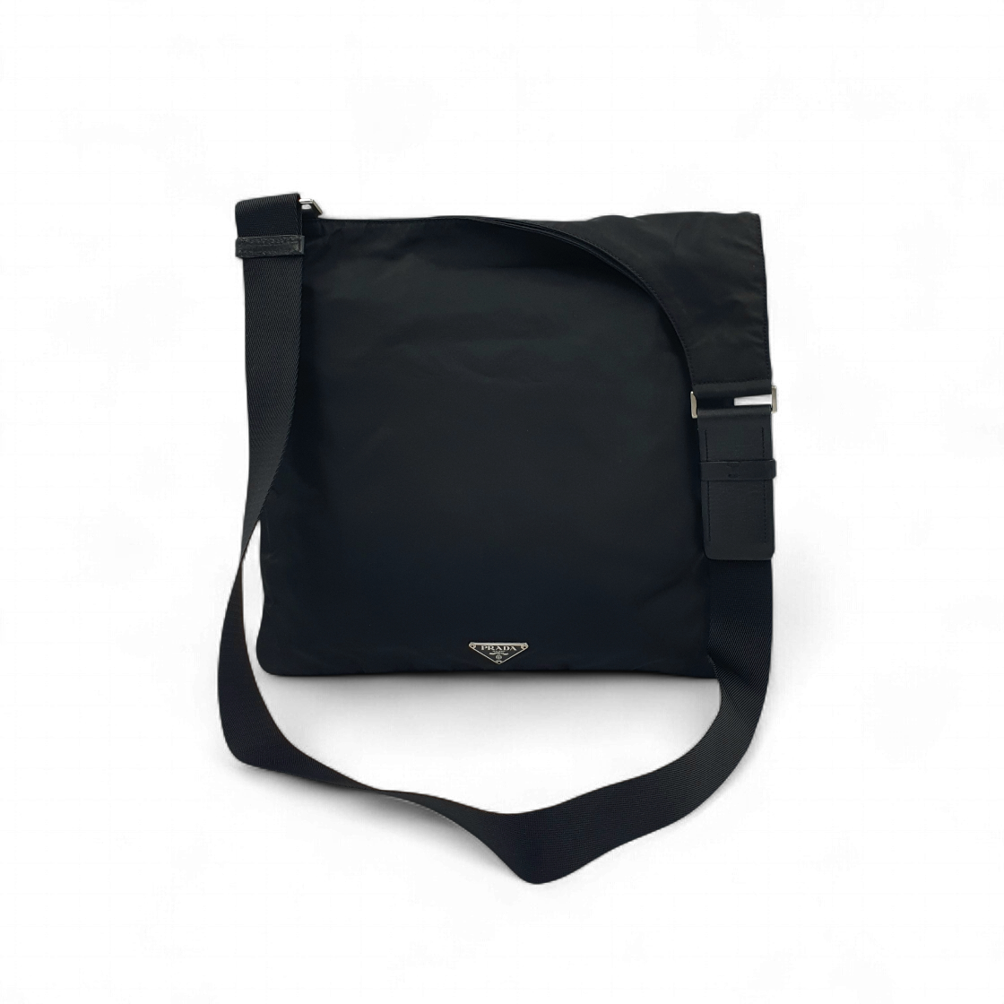 IT8SH84PFPO7 Prada Re-Nylon Black Shoulder Crossbody Bag