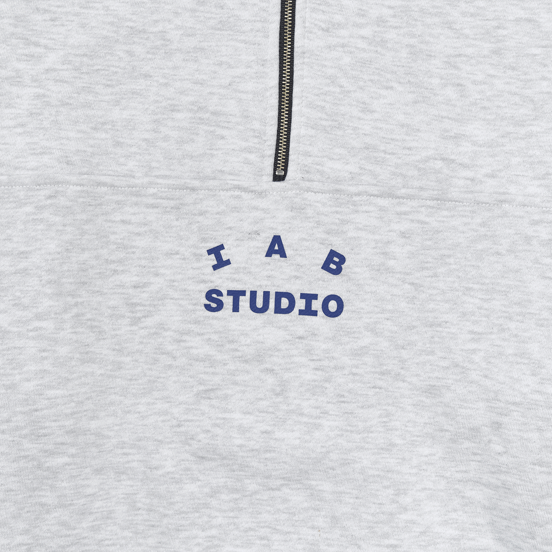 아이앱 스튜디오 하프 집 풀오버 라이트 그레이(IAB Studio Half Zip Pullover Light Gray) - 3