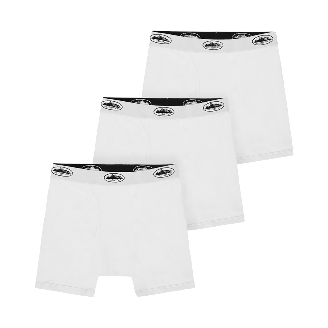코르테이즈 화이트 알카트라즈 박서 화이트 (3개입)(Corteiz White Alcatraz Boxers White (3 Pack))