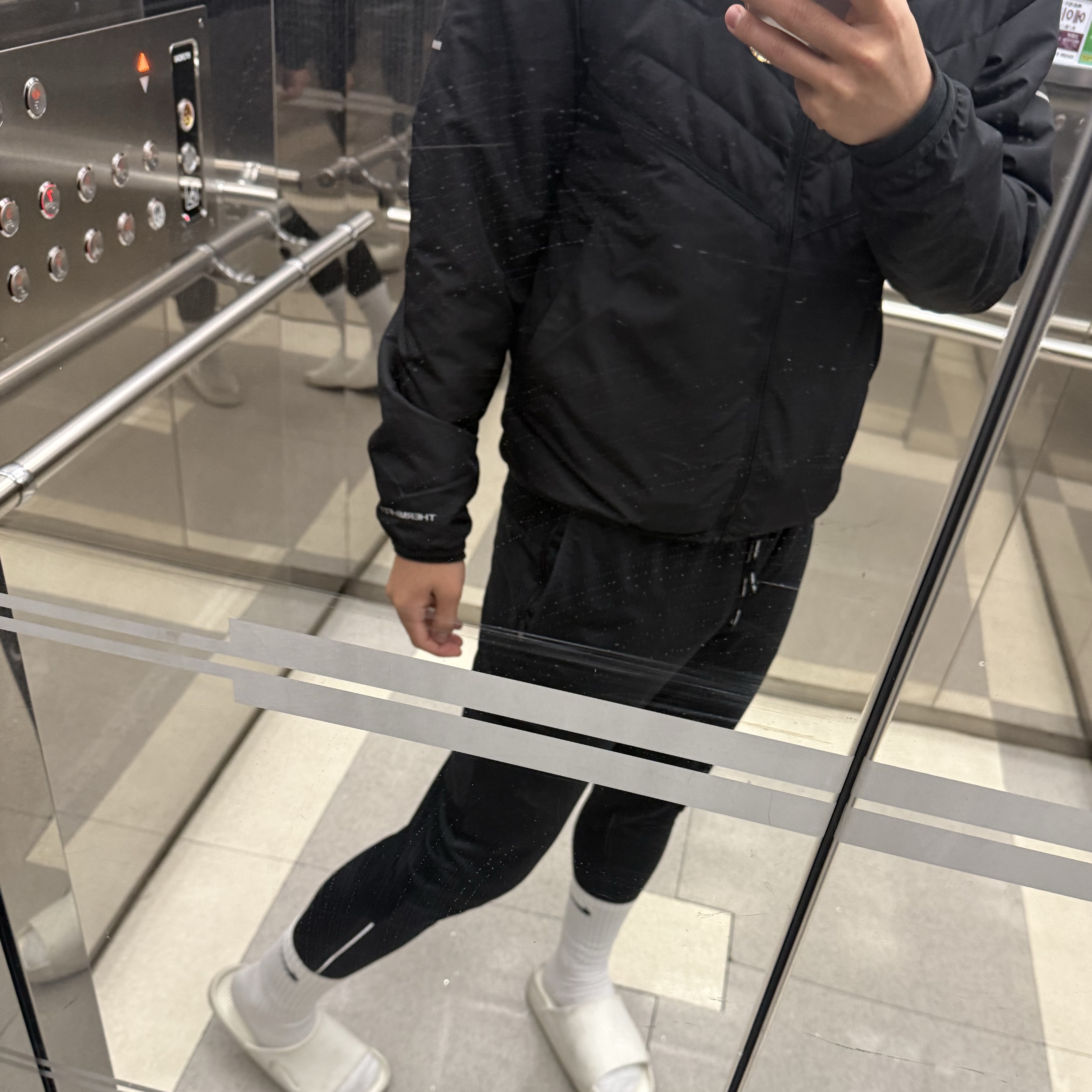 Nike Therma-Fit Repel Synthetic Fill Running Jacket Black - Asia, Nike Calm Slide Sail 착용 스타일