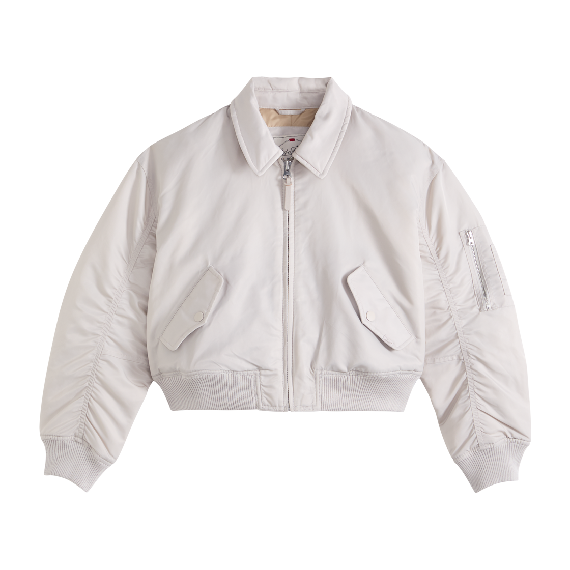 005AQ-0002 Levi's Bowie Crop Bomber Jacket Cream