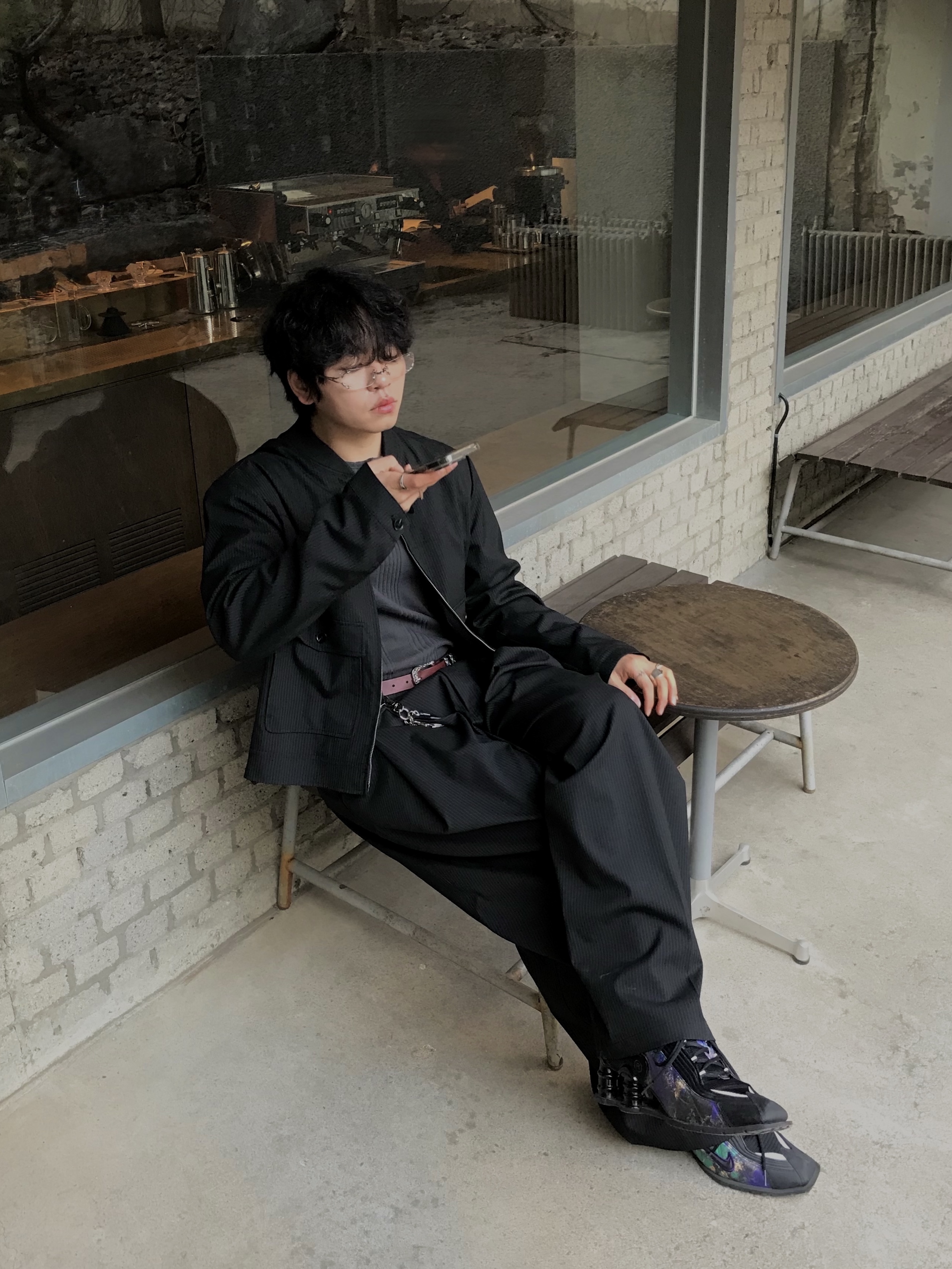 Nike x Martine Rose Shox MR4 Black Multi, Undermycar Mu.Ac.13 - 925 Silver Ring 착용 스타일 - 1