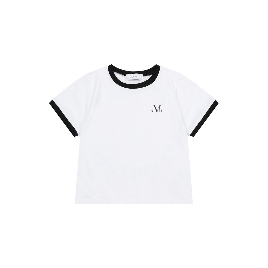 무센트 링거 반팔 티 화이트(MUCENT Ringer Half T White)