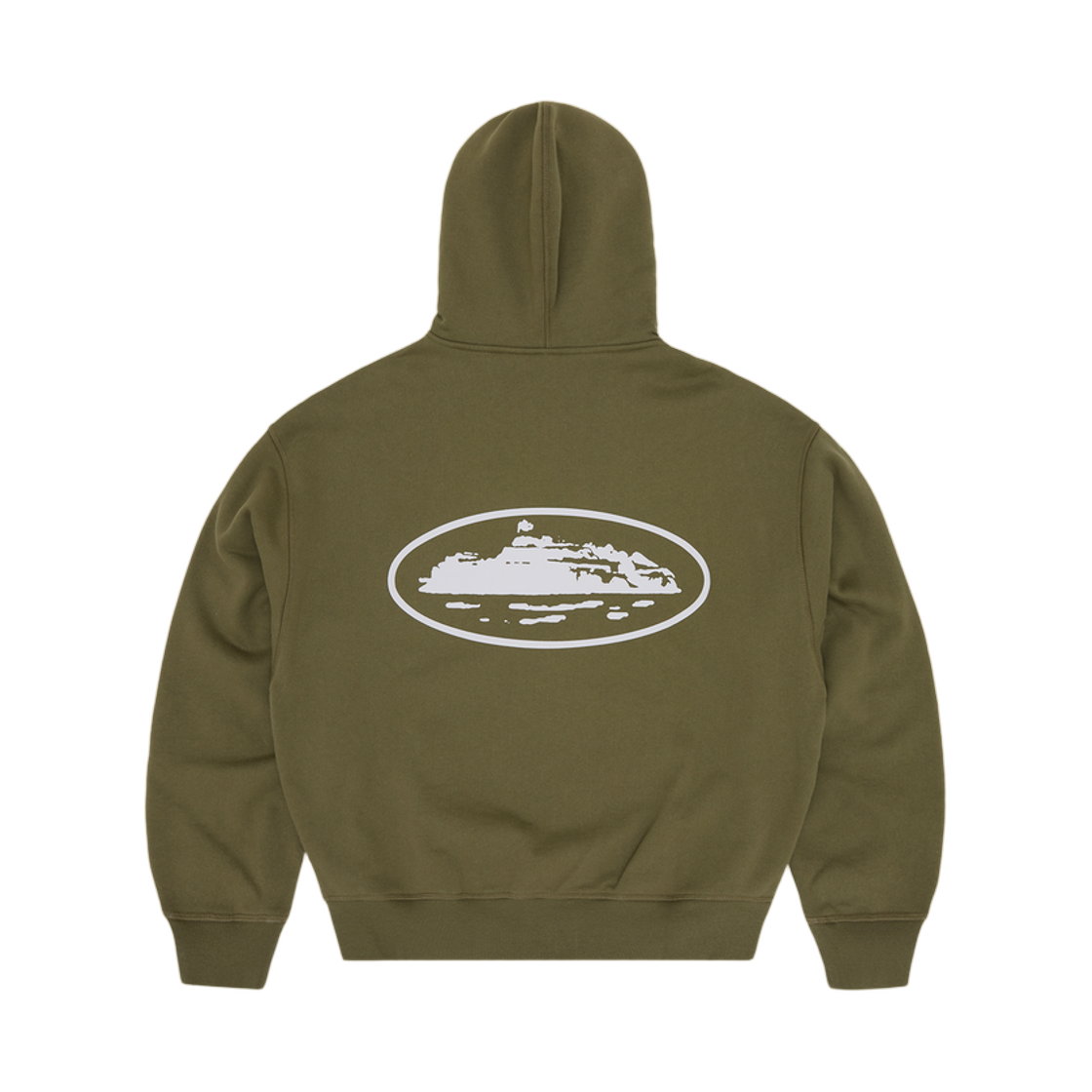 코르테이즈 아일랜드 퍼프 프린트 집 후드 올리브(Corteiz Island Puff Print Zip Hoodie Olive) - 2