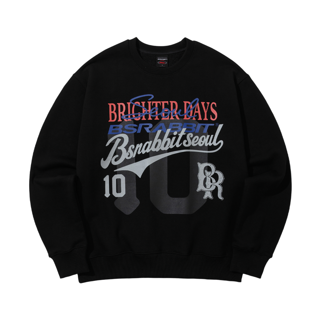 BSR2526FWBD084 Bsrabbit Bsr No.10 Crewneck Black