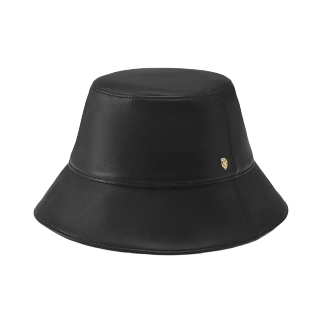 HAT52100 Helen Kaminski Palmer Leather Bucket Hat Black