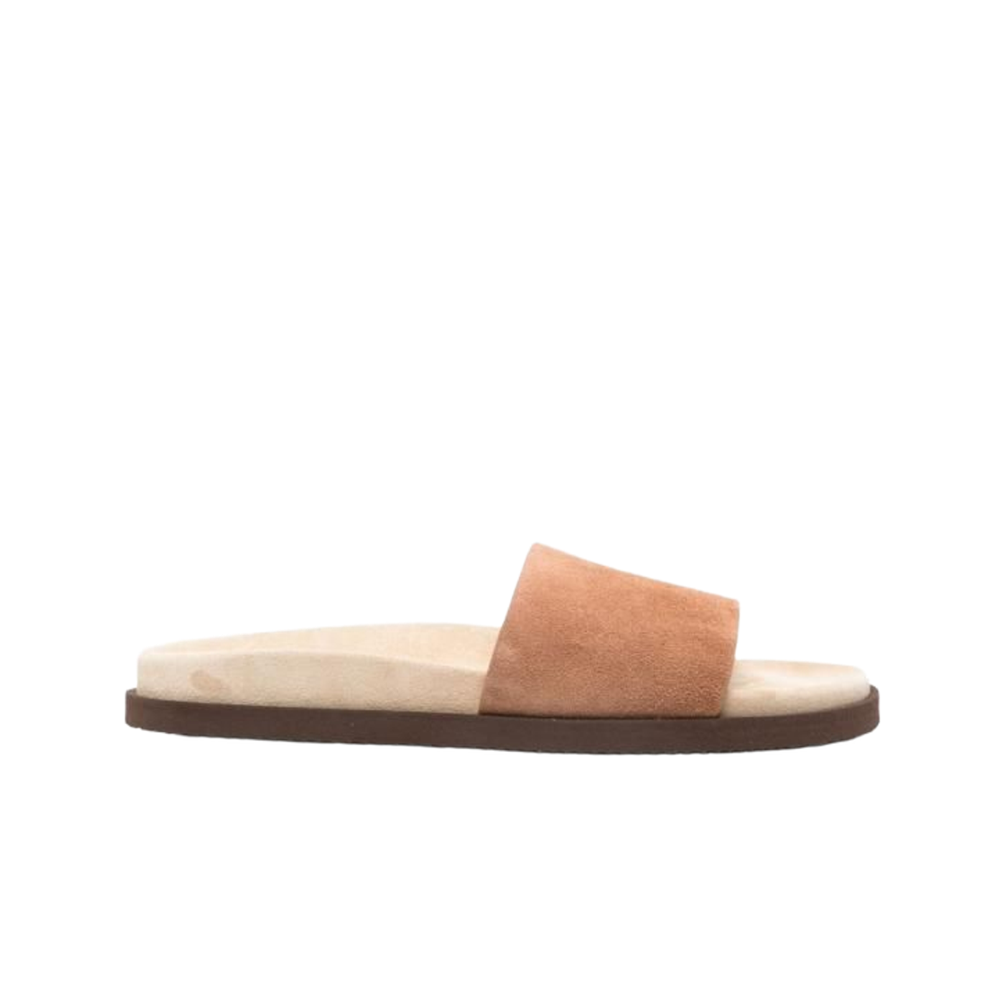 MZUSOLY236-CHW89 Brunello Cucinelli Suede Slide Brown