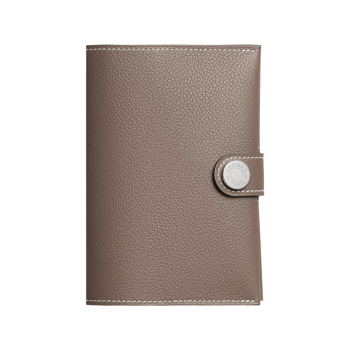 H088009CK18 Hermes R.M.S Passport Holder & Palladium Etoupe